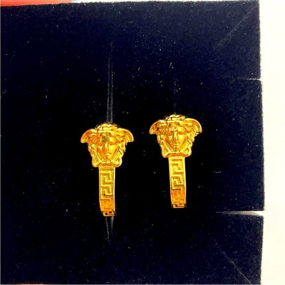 Authentic Versace Gold Medusa Hoop earrings. - Picture 5 of 7